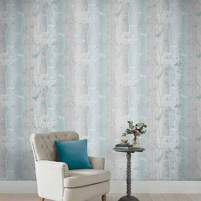 Graham & Brown Wild Flower Mint Wallpaper