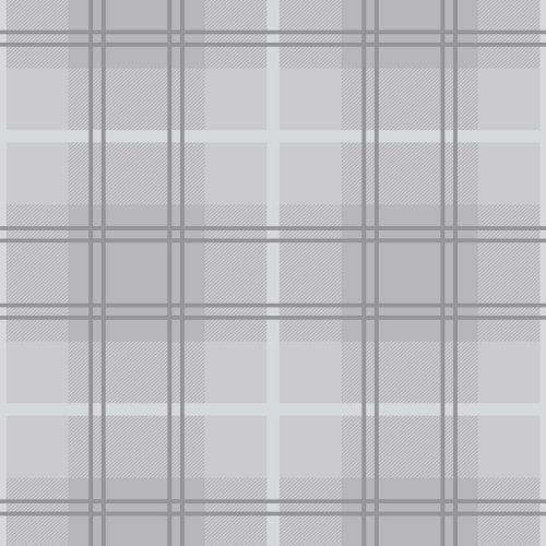 Graham & Brown Tartan Silver Wallpaper