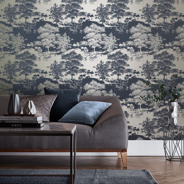 Graham & Brown Meadow Notte Wallpaper