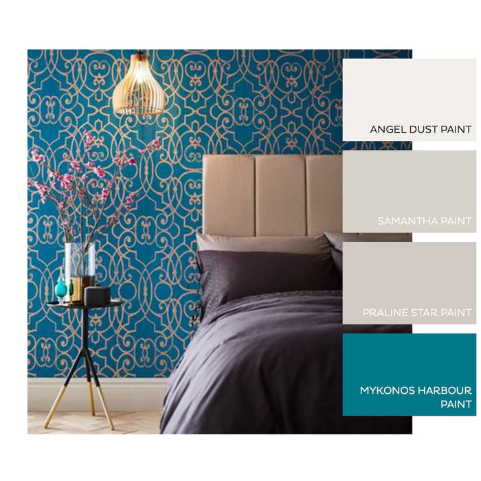 Graham & Brown Shoji Teal Wallpaper