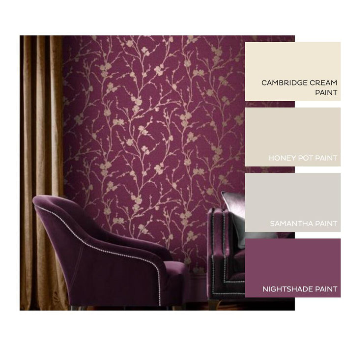 Graham & Brown Meiying Mauve Wallpaper