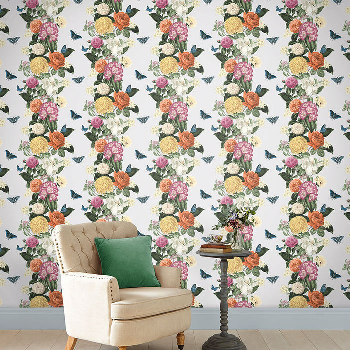Bloomsbury Cream Forest Glitter Highlight Wallpaper