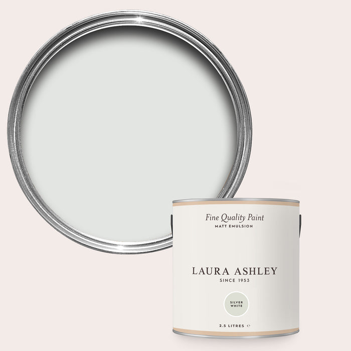 Laura Ashley Matt Emulsion Wall & Ceiling Paint - Silver White