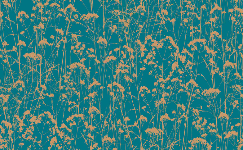 Graham & Brown Grace Teal Wallpaper