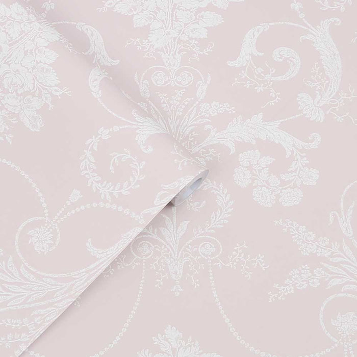 Laura Ashley Josette Wallpaper - Amethyst