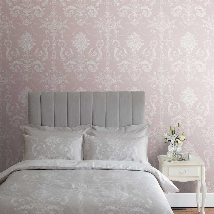 Laura Ashley Josette Wallpaper - Amethyst