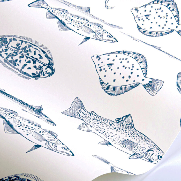 Wallpaper By Joules - Name The Plaice Coastal Blue