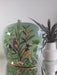 Exotic Ceramic Vase, Green, Botanical Jungle Theme