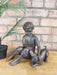 Seated Boy & Dog Figurine Sculpture - Decor Interiors -  House & Home