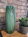 Kira Vase, Green, Glass, Tall