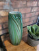 Waves of Green Tall Vase - Decor Interiors -  House & Home