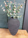 Black Textured Stone Vase - Decor Interiors -  House & Home