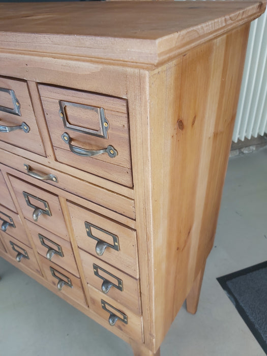 Rustic Wooden Sideboard Cabinet, Multiple, 22 Drawers