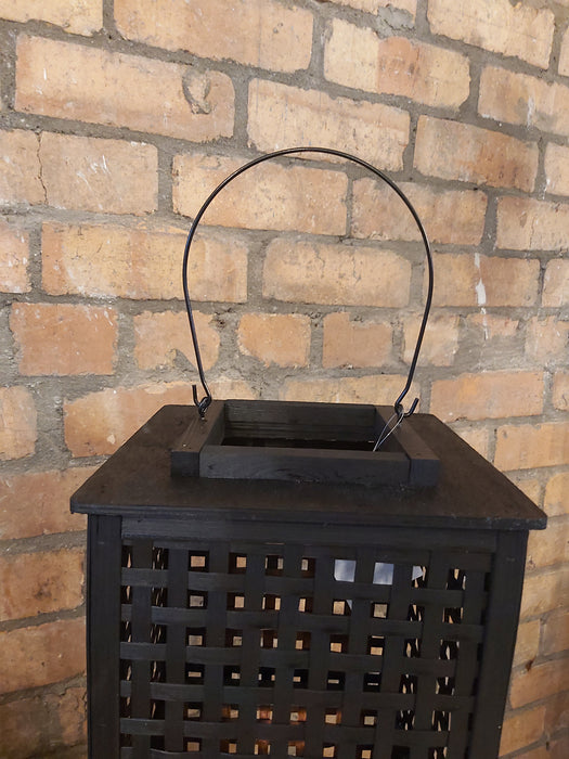 Modern Black Bamboo Lantern - 68 x 23 cm