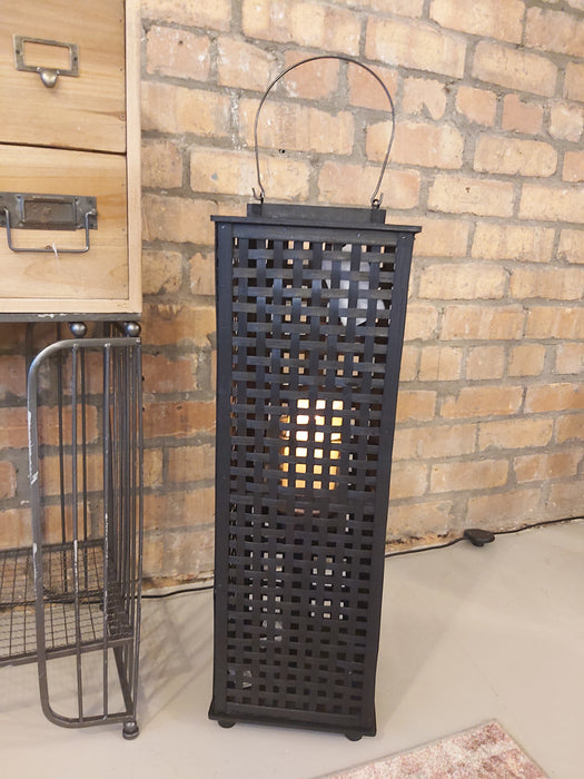 Modern Black Bamboo Lantern - 68 x 23 cm