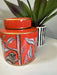 Decorative Coral Jar, Ceramic, Jungle Design