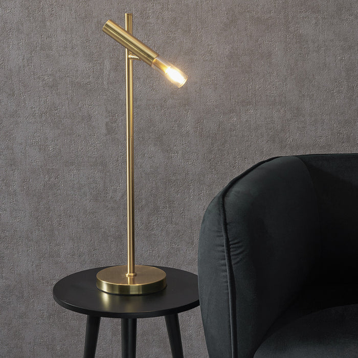 Elegant Gold Metal Desk Lamp – Sleek Adjustable Design - Decor interiors