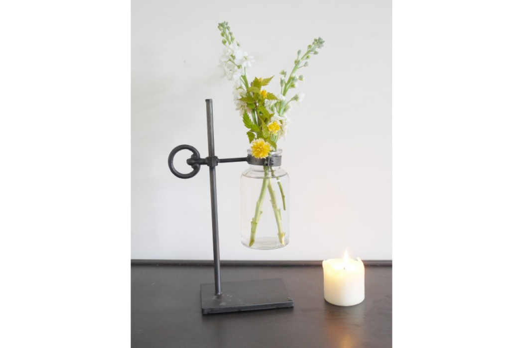 Industrial Flower Holder - Jar Vase - Decor Interiors -  House & Home