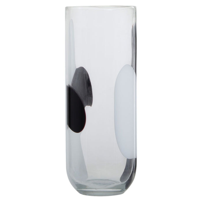 Hania Black & White Glass Vase - Decor Interiors -  House & Home