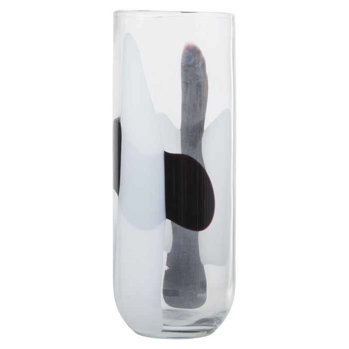 Hania Black & White Glass Vase - Decor Interiors -  House & Home