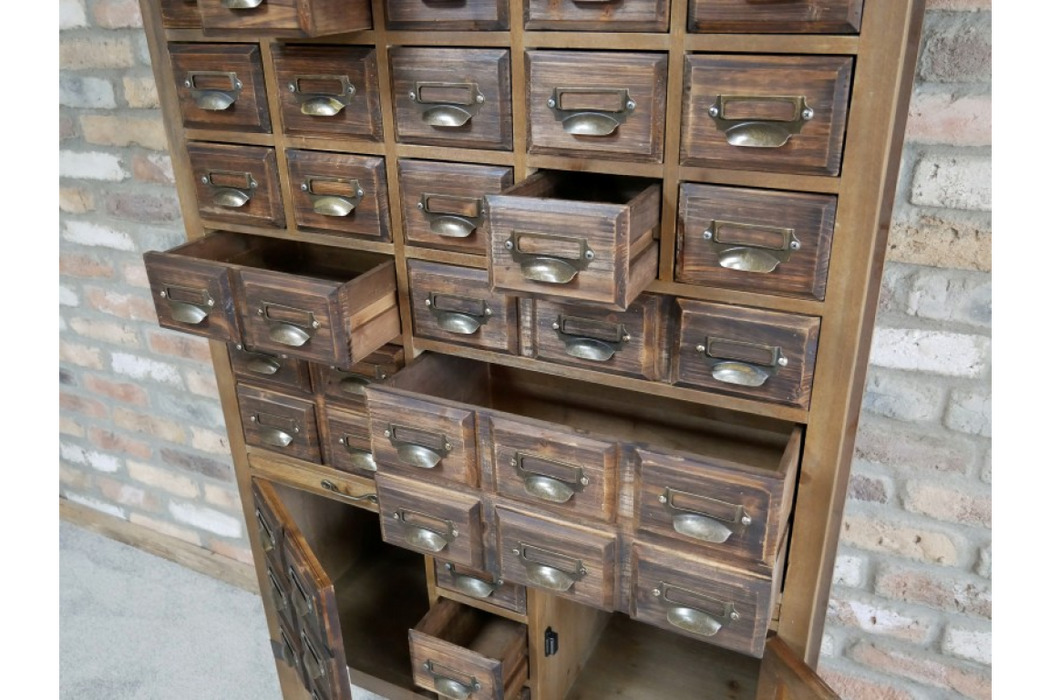 Rustic Sideboard Cabinet, Aged Wood, Drawers, Storage Cupboards