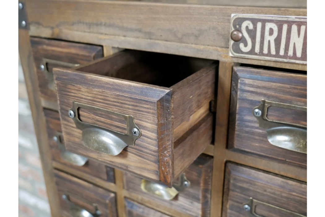 Rustic Sideboard Cabinet, Aged Wood, Drawers, Storage Cupboards