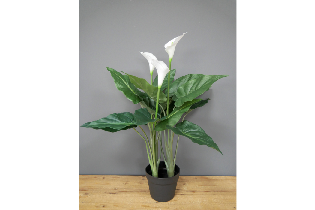 Artificial White Lily's Plant - Decor Interiors -  House & Home