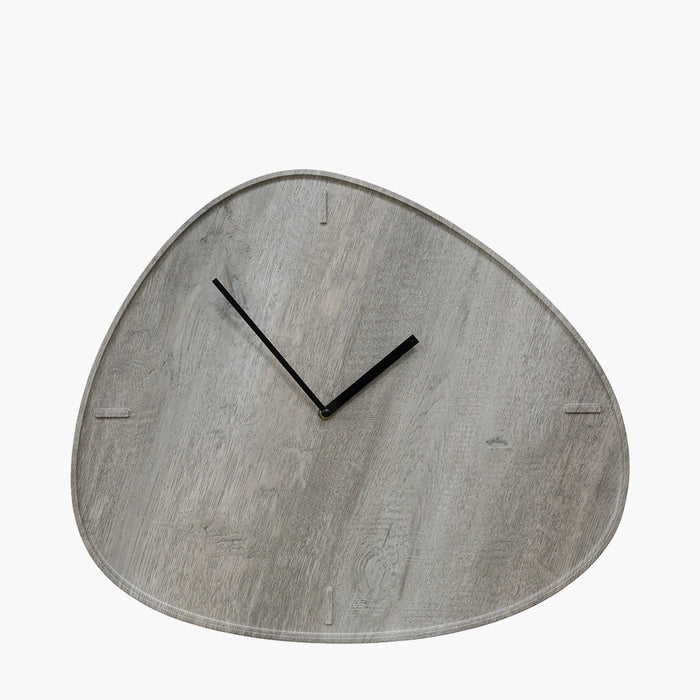 Merano Grey Oak Wall Clock