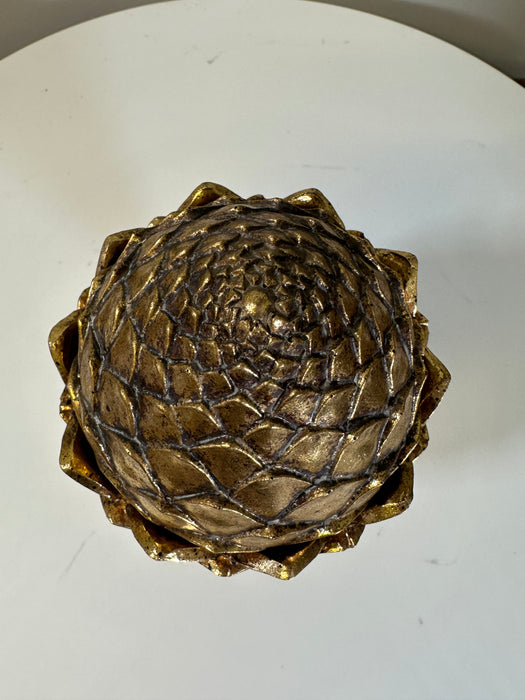 Kenton Artichoke Jar - Antique Gold