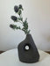 Stem Bud Vase, Dark Grey, Ceramic