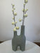 Ceramic Bud Vase, Tall, Green