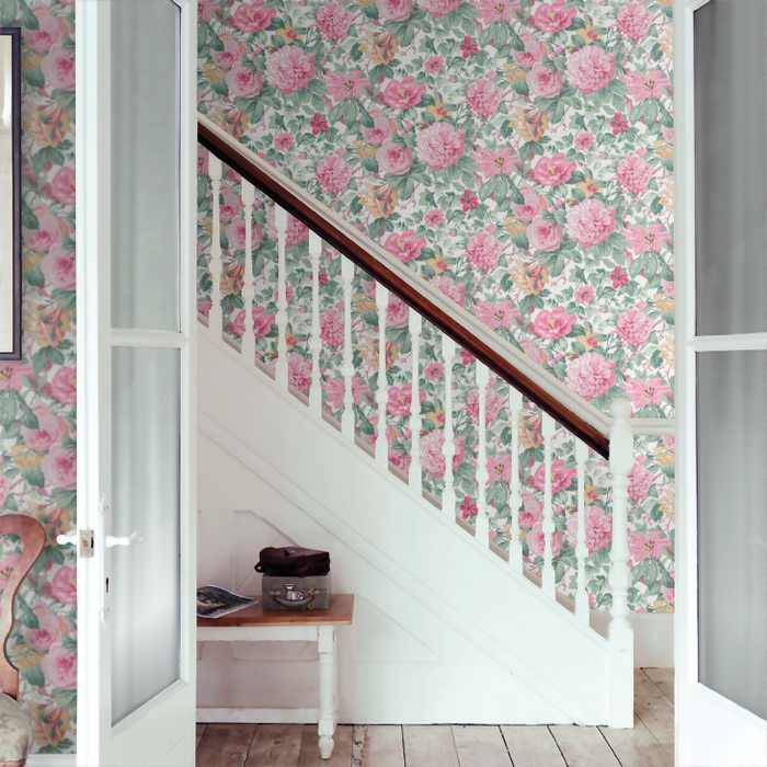 Laura Ashley Aveline Wallpaper - Rose