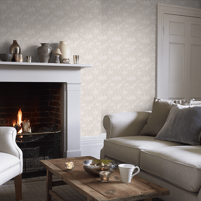 Laura Ashley Burnham Wallpaper - Dove Grey