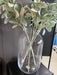 Flower Vase, Tall, Clear Glass 