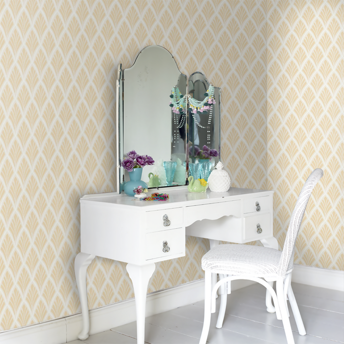 Laura Ashley Florin Wallpaper - Gold