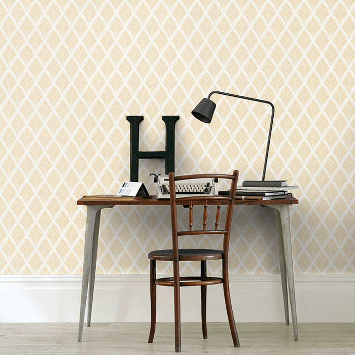 Laura Ashley Florin Wallpaper - Gold