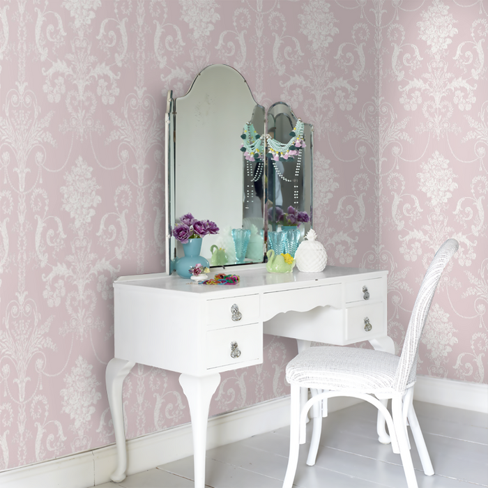 Laura Ashley Josette Wallpaper - Amethyst