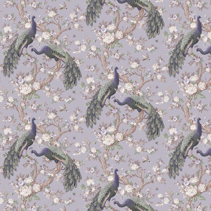 Laura Ashley Belvedere Wallpaper - Pale Iris