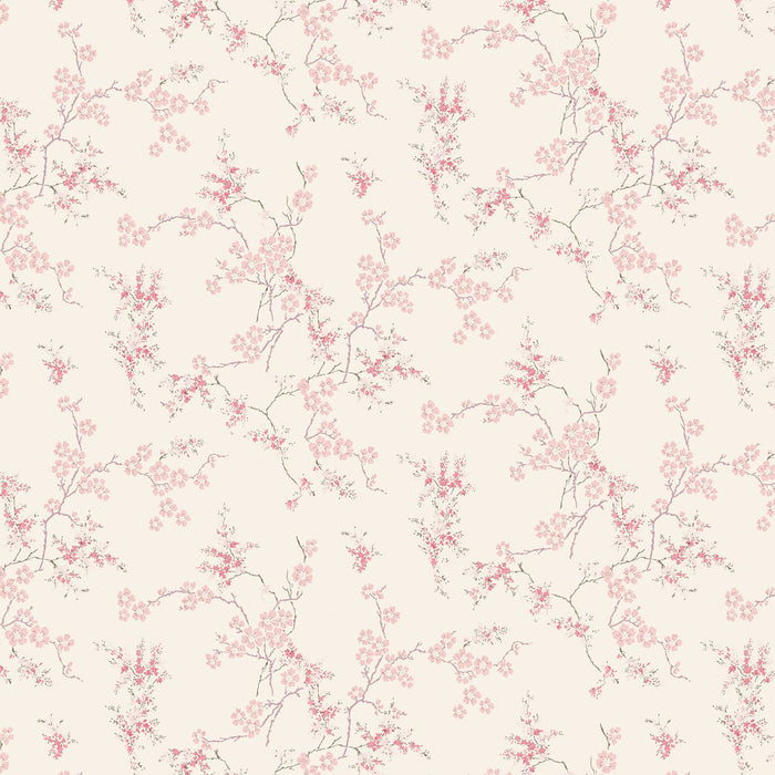 Laura Ashley Oriental Blossom Wallpaper - Blush