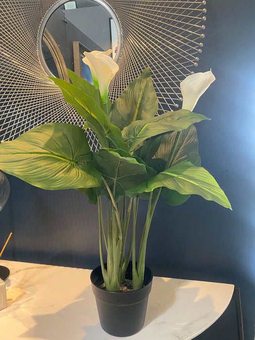 Artificial White Lily's Plant - Decor Interiors -  House & Home