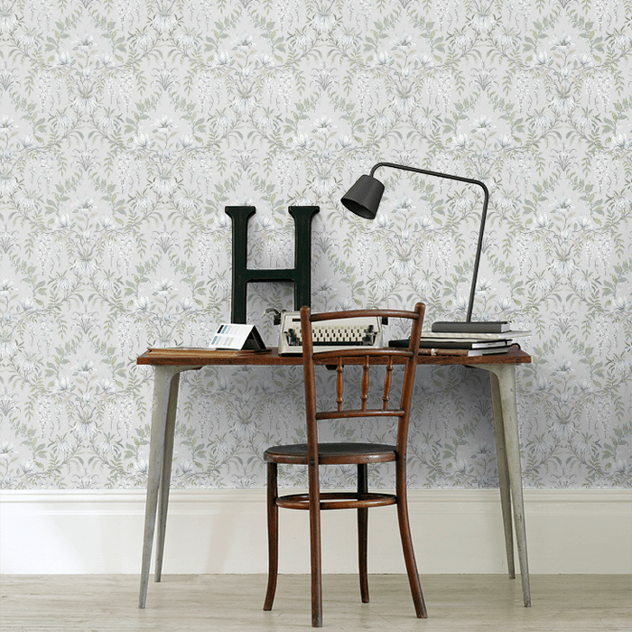 Laura Ashley Parterre Wallpaper - Sage