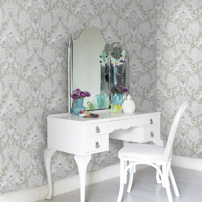 Laura Ashley Parterre Wallpaper - Sage