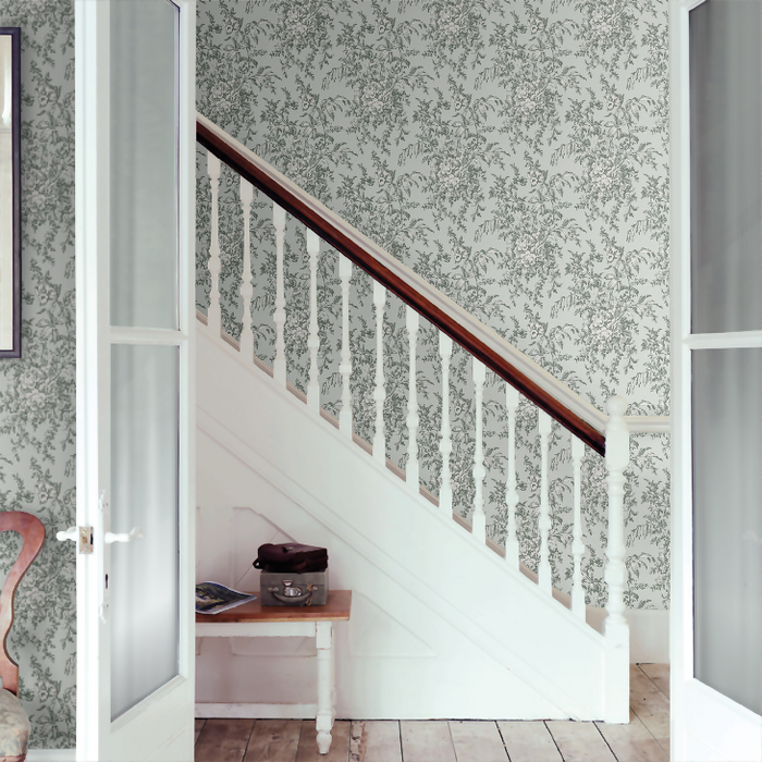 Laura Ashley Picardie Wallpaper - Sage