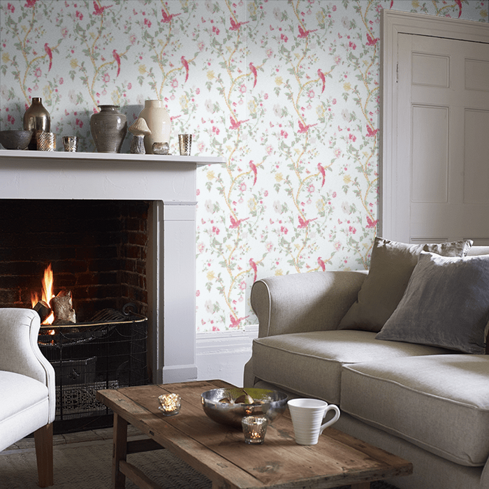 Laura Ashley Summer Palace Wallpaper - Peony